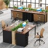 Okak Modern Home Office Reversible Computer Desk with Storage Drawers,Multifunctional Study Writing Desk with for Study,Office,Studio - 4 of 4