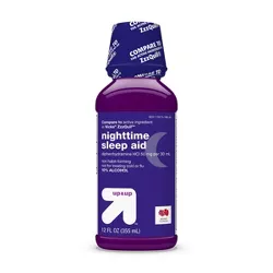 Diphenhydramine HCl Nighttime Sleep Aid Liquid - Berry - 12 fl oz - up & up™
