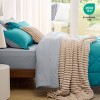 5/7 Pcs Bed in a Bag with Contrast Color Solid Design Bedding Set - 4 of 4