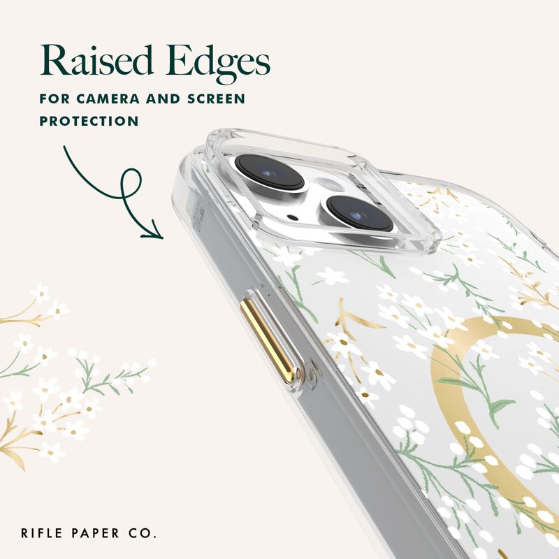 Rifle Paper Co. Apple iPhone 15 Plus MagSafe Compatible Floral Case, 5 of 8