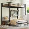 Twin Over Twin Bunk Bed with Desk and Charging Station - 4 of 4