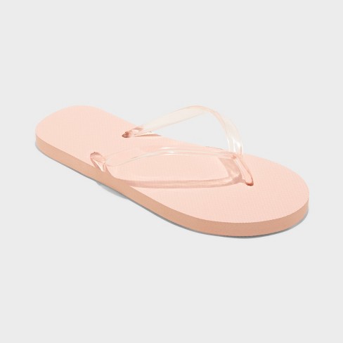 Women's Flip Flop Sandal,Beach Rubber Flip Flops,Shower Shoes Cute Thong  Sandals (A-Pink, 6.5)