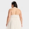 Women's Signature Crepe Vest - A New Day™ Cream - 2 of 3