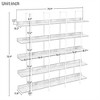 YONWAY 5 Tier Bookcase Home Office Open Bookshelf, Vintage Industrial Style Shelf with Metal Frame, MDF Board for Living room or Bedroom - 3 of 4