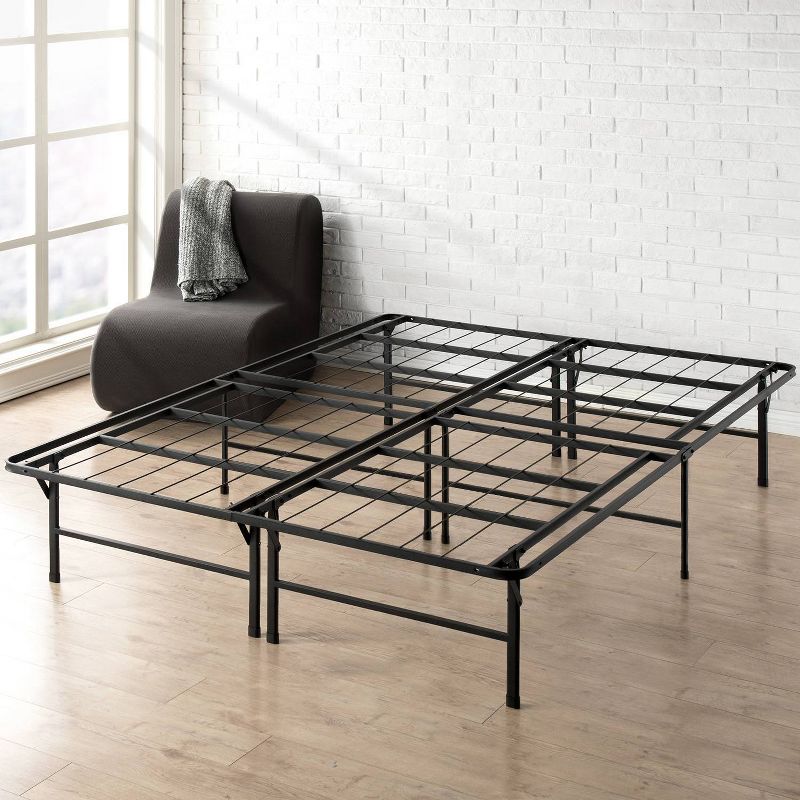 14" Premium Steel Bed Frame and Platform Bed Black - Mellow, 1 of 8