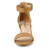 Allegra K Women's Open Toe Adjustable Ankle Strap Block Low Heel Sandals - 2 of 4