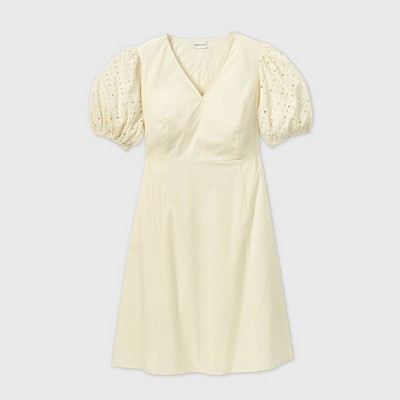 white eyelet dress womens