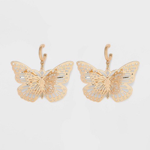 14k Solid Rose Gold Pair Butterfly Closer Back's Earring Backing Medium