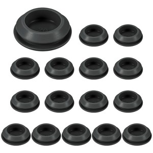 Unique Bargains Silicone Durable Waterproof Shock Absorption Mechanical Fasteners Black - 1 of 4