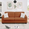 83" Modern Sofa, Corduroy 3 Seater Deep Seat Couch with Wide Armrest, Removable Washable Cushion Cover, Small Space - 3 of 4