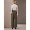 INSPIRE CHIC Women's Wide Leg Decorative Belt Waist Work Casual High Waisted Long Pants - 4 of 4