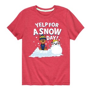 Boys' - Paw Patrol - Yelp For Snow Day Short Sleeve Graphic T-Shirt - 1 of 4