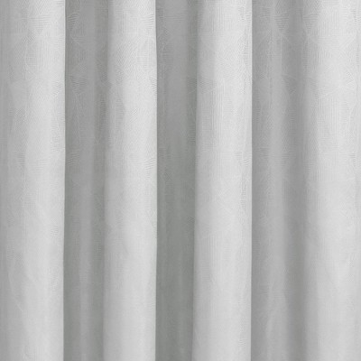 White Velvet Blackout Grommet Curtain Panel 52" x 63"