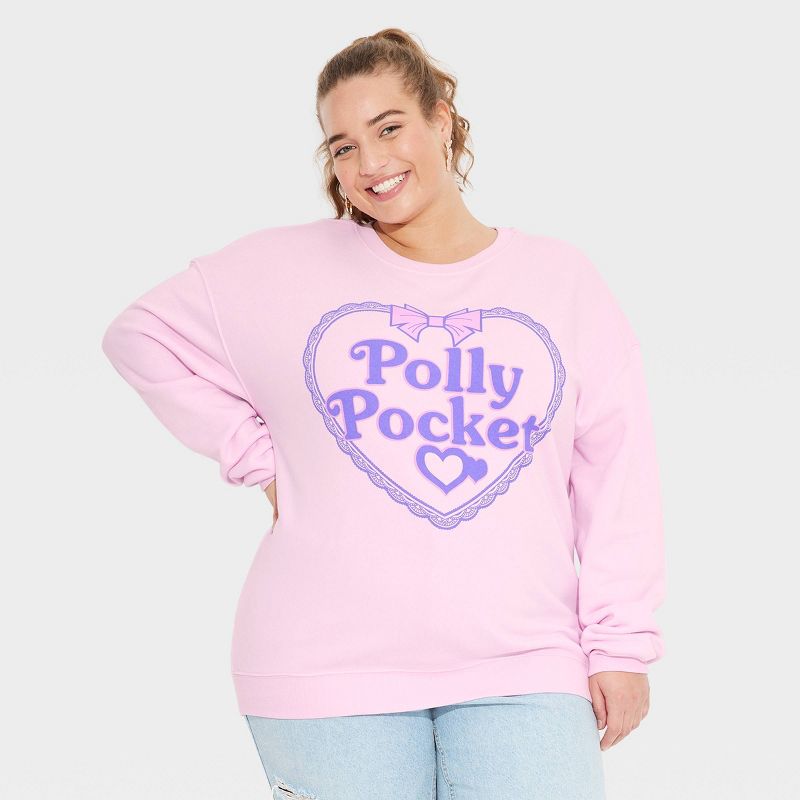 Women's Polly Pocket Graphic Sweatshirt - Pink, 1 of 6