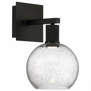 Access Lighting Port Nine 1 - Light Wall Light in  Matte Black - 1 of 4