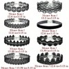 Gothic Velvet Ribbon Chokers for Women, Adjustable Lace Necklaces Set. - 2 of 4
