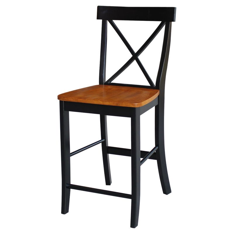 24" Martha X Back Counter Height Barstool - International Concepts, 3 of 11