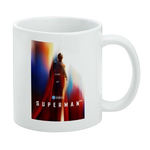 Superman 2025 Poster Ceramic Coffee Mug Novelty Gift Mugs for Coffee Tea and Hot Drinks, 11oz, White - 1 of 4