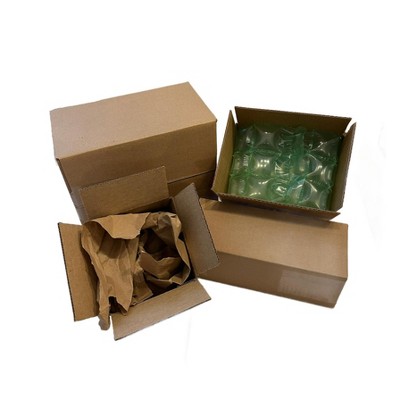 100-Pack Shipping Box Combo | 50 Of 4x4x4" & 50 Of 6x5x4" Corrugated Moving Boxes