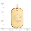 Black Bow Jewelry 14k Yellow Gold Plated Sterling Silver Vancouver Canucks NHL Pendant - 2 of 3