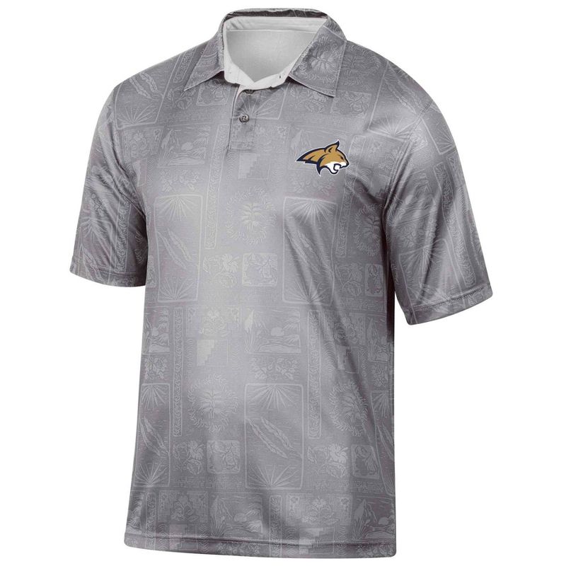 NCAA Montana State Bobcats Men&#39;s Tropical Polo T-Shirt, 1 of 4