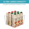 LunaLulinlk 5 Pcs Extra Large Clear Plastic Storage Bins,11x11 Cube Acrylic Organizer Square Containers with Handle - 3 of 4