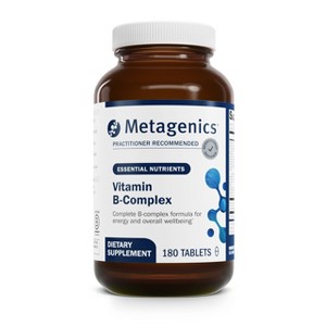 Metagenics Vitamin B-Complex - Energy Support & Healthy Stress Response - with Vitamin B6 & B12 - Vegetarian & Gluten-Free - 180 Count - 1 of 4