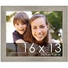 PosterPalooza | 16x13 Wide Barnwood Picture Frame, UV Acrylic, 6 Finishes - Grey, Brown, White, and Black - 2 of 4