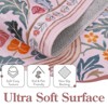 Lahome GST Intricate Floral Abundance Short Pile Velvet Rectangular Indoor Area Rug - 3 of 4