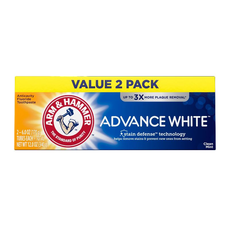 Arm & Hammer Advance White Extreme Whitening Baking Soda & Peroxide Toothpaste, 1 of 13