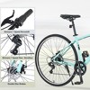 INFURNIC Bicycles Shimano 7 Speed Hybrid Road Bike with Double Disc Brakes for Men and Women City Riding, Green, 64.57"*25.19"*37.79" - 2 of 4