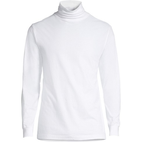 Mens white turtleneck t on sale shirt