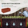SEVOBAL Planters Tall Planter Box - Deep Soil Space Open Base Design Comfortable Height for Vegetables, Flowers, Dark Brown, 70.75"*35.5"*23.25" - 2 of 4
