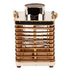 Northlight Rattan Rectangular Glass Candle Lantern with Jute Handle - 11.25" - 4 of 4