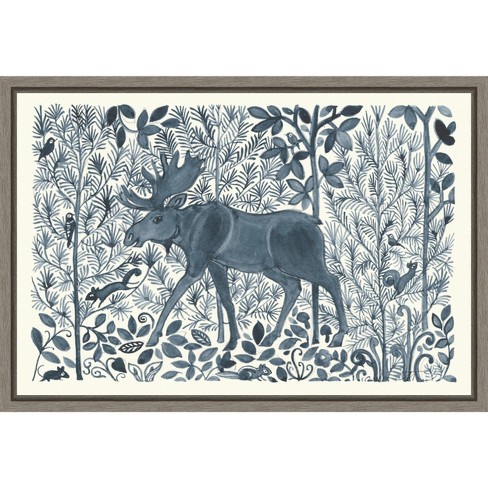 Amanti Art Forest Life Vi Moose By Miranda Thomas Canvas Wall Art Print ...