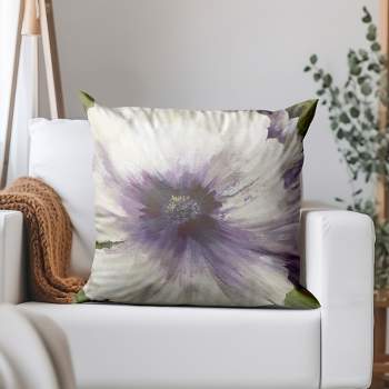 Americanflat Botanical Violet Orchid I Throw Pillow By Pi Creative Art