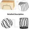 NEX 5 Office Organizer Set Black: Metal Decorative Storage Bins, Adult Assembly Required, 6" Height, 13" Depth, 12" Width - 4 of 4