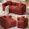 Sapphtopaz 73" Couches for Living Room 2-in-1 Convertible Sofa Bed with Removable Armrests Mattress Sofa with 2 Pillows Sleeper Sofa for Bedroom - 3 of 4
