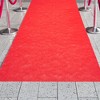 Juvale Red Carpet Runner for Party, 50 Ft Runway Aisle for Wedding, Banquet, Prom Nights, Movie Night Decor, 40gsm, 3 Feet Wide - 2 of 4