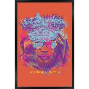 Trends International George Clinton - Face Painting Framed Wall Poster Prints - 1 of 4