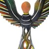 Slickblue Charming 9-Inch Angel Sculpture – Handmade from Steel, Hand-Painted, Great for Tea Light Display - 3 of 3