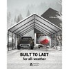 20'x25' Extra Tall Metal Carport - 18,000LB Snow Load, Hurricane-Resistant, Permanent Shelter for Trucks, Tractors & Bass Boats - 3 of 4