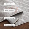 Area Rugs for Living Room Washable Geometric Rug Stripe Farmhouse Non Slip Low Pile Soft Rug for Bedroom - 3 of 4