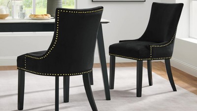 Regal Teal Velvet Upholstered Hourglass Side Chair with Wood Legs