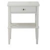 Airsurfer Compact White Nightstand Modern Two-Tier Nightstand Bedroom Furniture for Bedroom Organization - 3 of 4