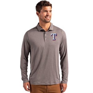 Texas Rangers Cutter & Buck Coastline Epic Comfort Recycled Mens Long Sleeve Polo - 1 of 1