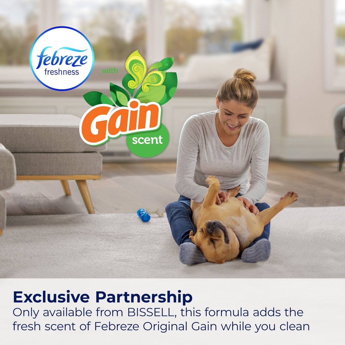 BISSELL 32oz Spot & Stain with Febreze Original Gain Scent Formula - 3968: Liquid Cleaner for Upholstery, Carpet, Pet Beds - thumbnail 5