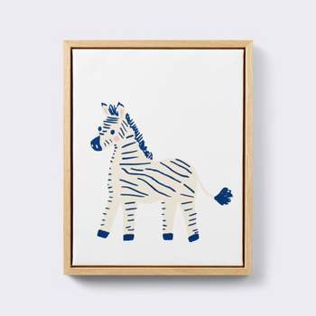 11x14 Framed Canvas Animals - Zebra - Cloud Island™