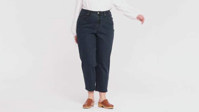 Women's High-Rise Straight Fit Cropped Jeans - Universal Thread™, 2 of 11, play video