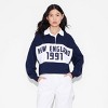 Women's Long Sleeve Graphic Jersey Polo T-Shirt - Wild Fable™ - 2 of 4